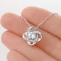 Graduation Gift Love Knot Necklace Jewelry