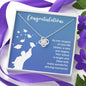 Graduation Gift Love Knot Necklace - Your future is Bright Jewelry