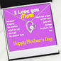 I Love you Mom - Diamond Heart Necklace