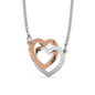 Entwined Hearts Necklace - To My Wife Without You I'm Nothing