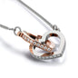 Entwined Hearts Necklace - To My Wife Without You I'm Nothing