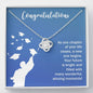Graduation Gift Love Knot Necklace - Your future is Bright Jewelry