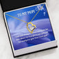 To My Mom Diamond Heart Necklace