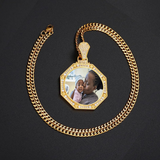 Custom Made Photo Unique and original Octagon shape Necklace & Pendant