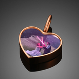 Custom Made PLAIN Heart Necklace, Photo Heart Necklace