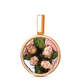 Round Memory Photo Pendant Large Plain Custom Made #2