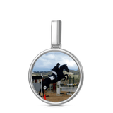 Round Memory Photo Pendant Large Plain Custom Made #2