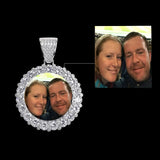 Large Stone Custom Photo Round Necklace & Pendant