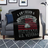 USA Veteran Blanket "RETIRED BADASS"