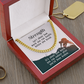 Cuban Chain with personalized message card.  Strength....