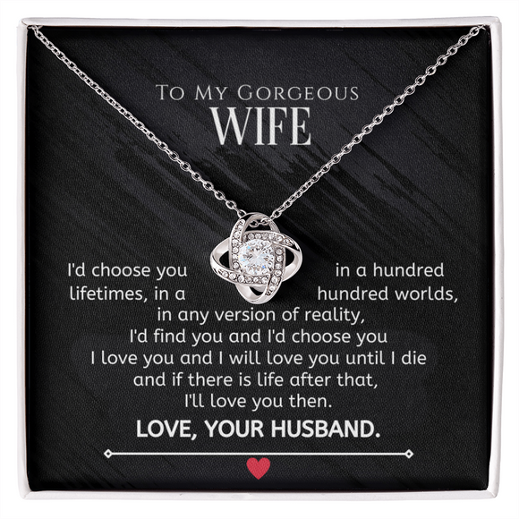 To My Wife Necklace 