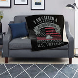 USA Veteran Blanket "RETIRED BADASS"