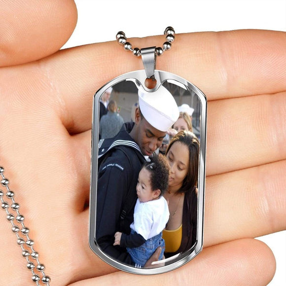 Custom Military Dog Tag, Pendant