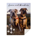 Custom Photo Dog Blanket Premium Microfleece Blanket - AOP