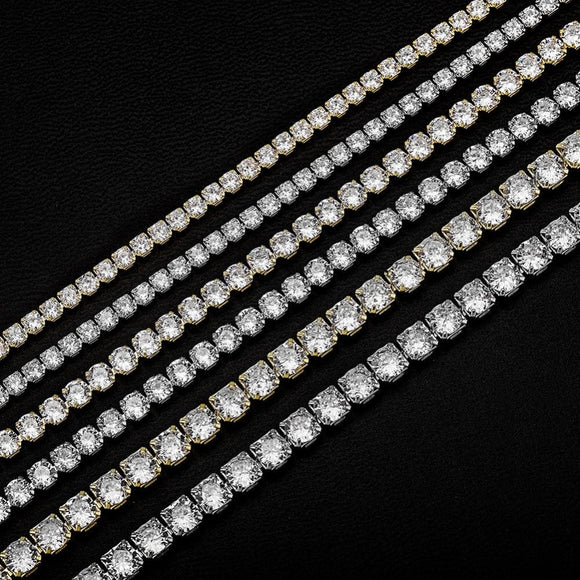 Tennis Chains, Gold or Silver #2