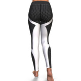 Hexagon Yoga Pants - Black/White Yoga Pants