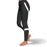 Hexagon Yoga Pants - Black/White Yoga Pants