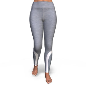 Hexagon Yoga Pants - Grey/white Yoga Pants