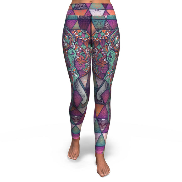 Mandala Elephant Yoga Pants Yoga Pants